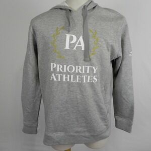 Adidas Hoodie‎ Mens Large Pullover Sweatshirt Gray Long Sleeve Priority Athletes